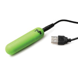 Glow in the Dark Bullet With Remote - Green XR Brands Bang