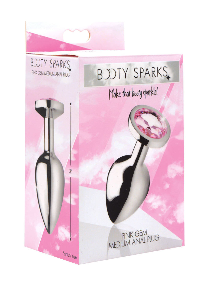 Pink Gem Anal Plug - Medium XR Brands Booty Sparks