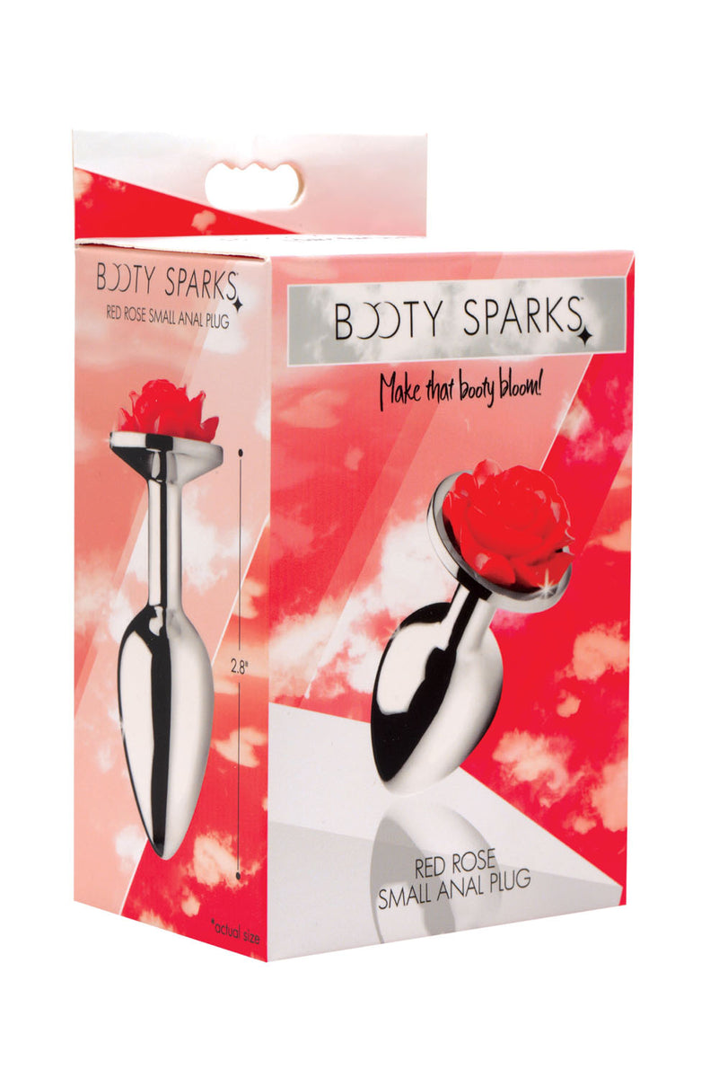 Red Rose Anal Plug - Medium XR Brands Booty Sparks