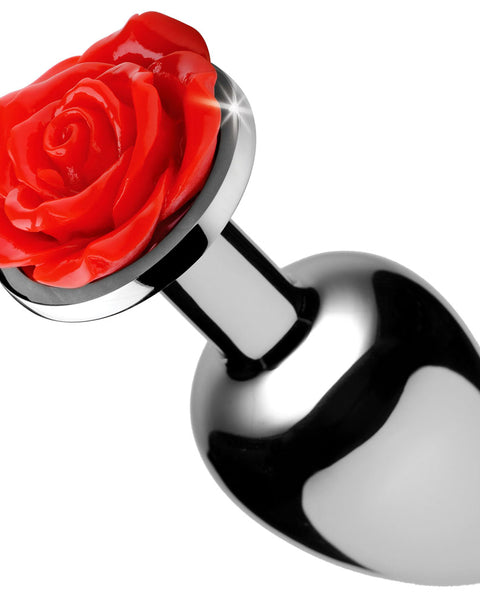 Red Rose Anal Plug - Medium XR Brands Booty Sparks