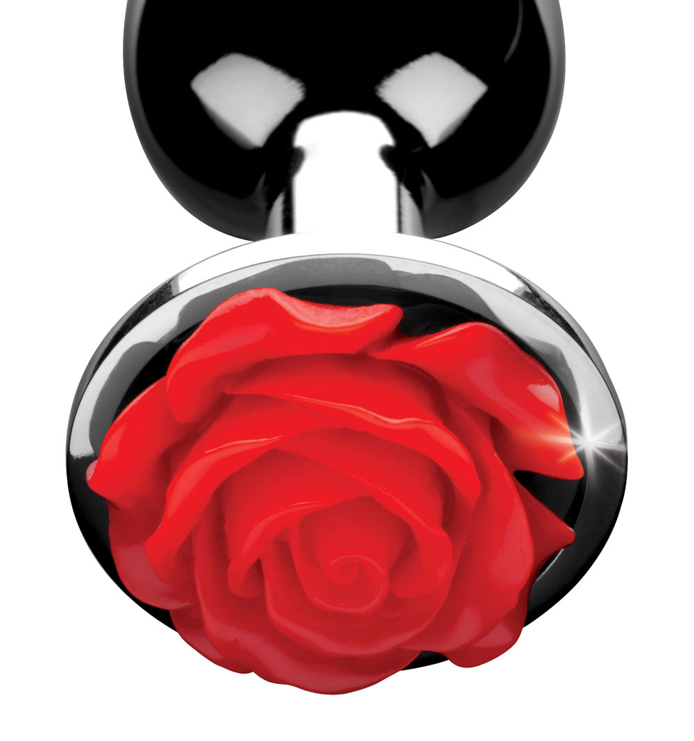 Red Rose Anal Plug - Medium XR Brands Booty Sparks