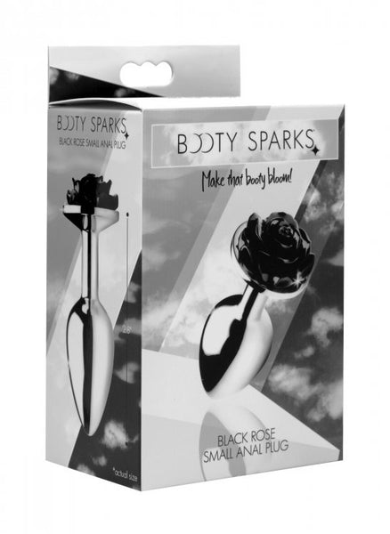 Black Rose Anal Plug - Large XR Brands Booty Sparks