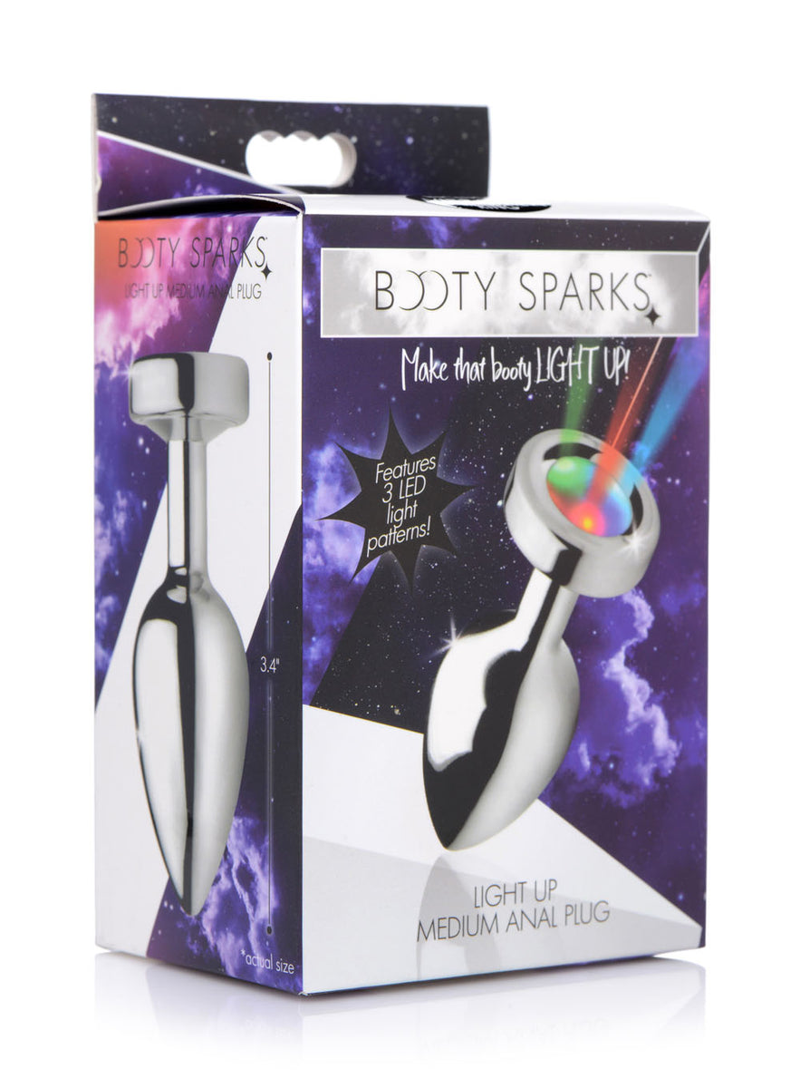 Light Up Medium Anal Plug XR Brands Booty Sparks