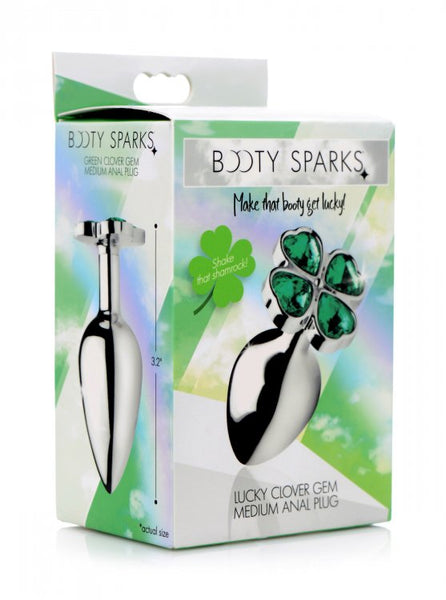 Lucky Clover Gem Anal Plug - Medium XR Brands Booty Sparks