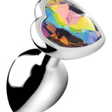 Rainbow Prism Heart Anal Plug - Small XR Brands Booty Sparks