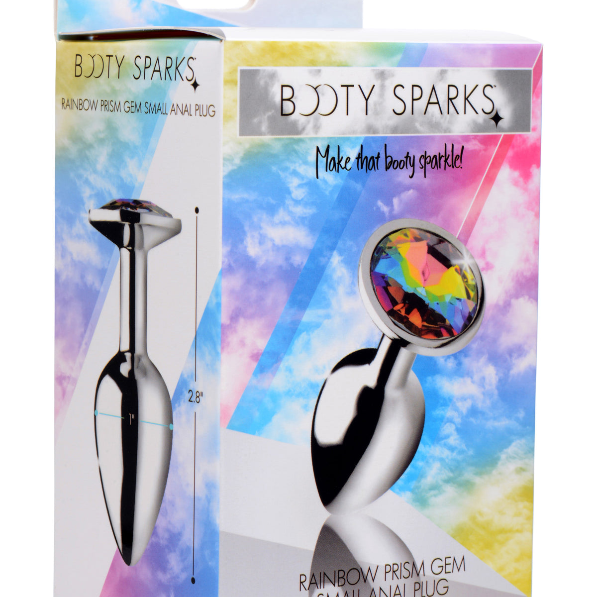 Rainbow Prism Gem Anal Plug - Small XR Brands Booty Sparks