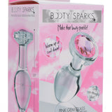 Pink Gem Glass Anal Plug XR Brands Booty Sparks