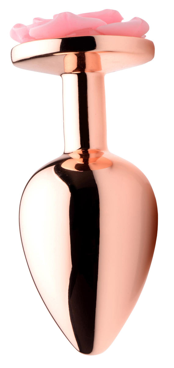 Pink Rose Gold Anal Plug - Large XR Brands Booty Sparks