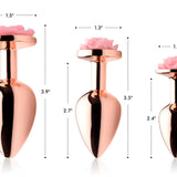 Pink Rose Gold Anal Plug - Large XR Brands Booty Sparks