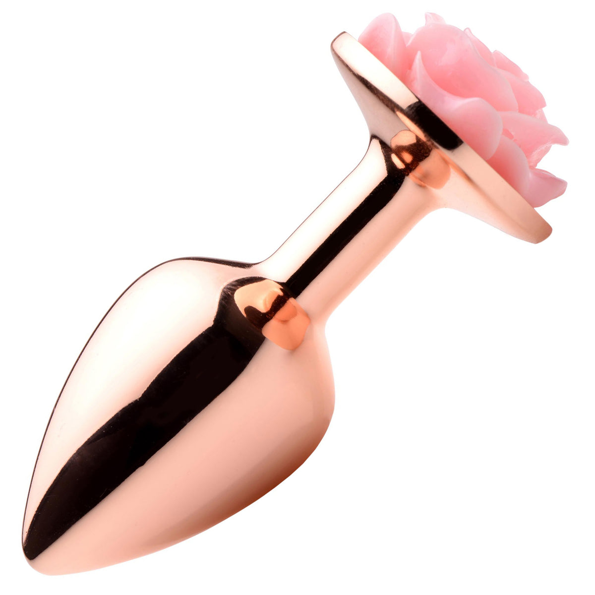 Pink Rose Gold Anal Plug - Small XR Brands Booty Sparks