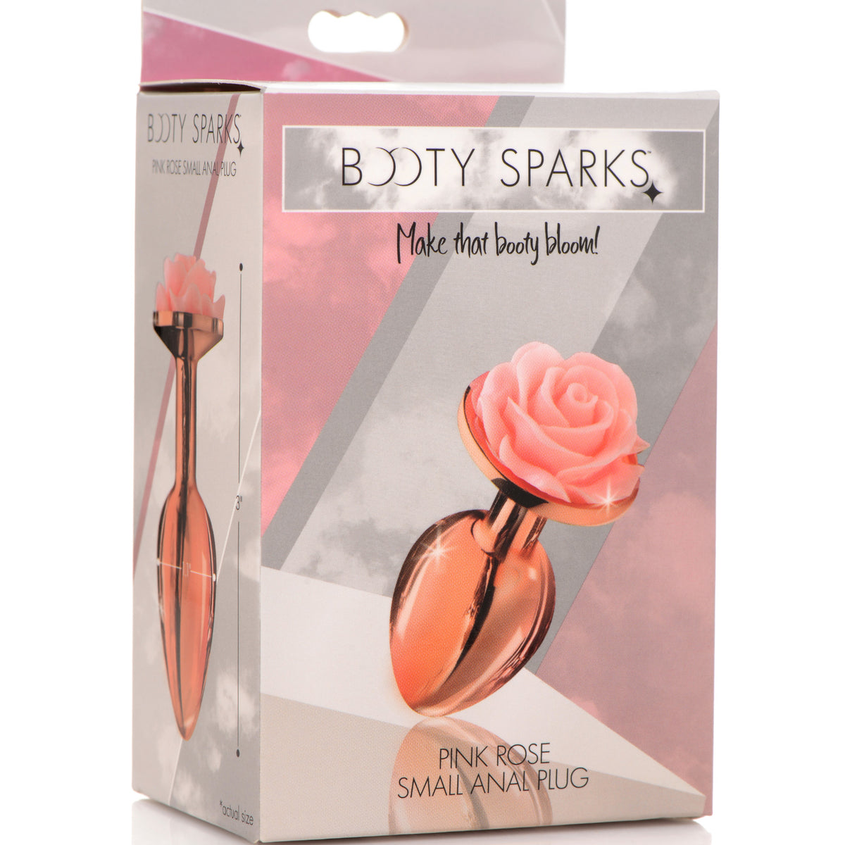 Pink Rose Gold Anal Plug - Small XR Brands Booty Sparks