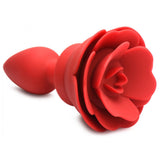 28x Silicone Vibrating Rose Anal Plug With Remote  - Small XR Brands Booty Sparks