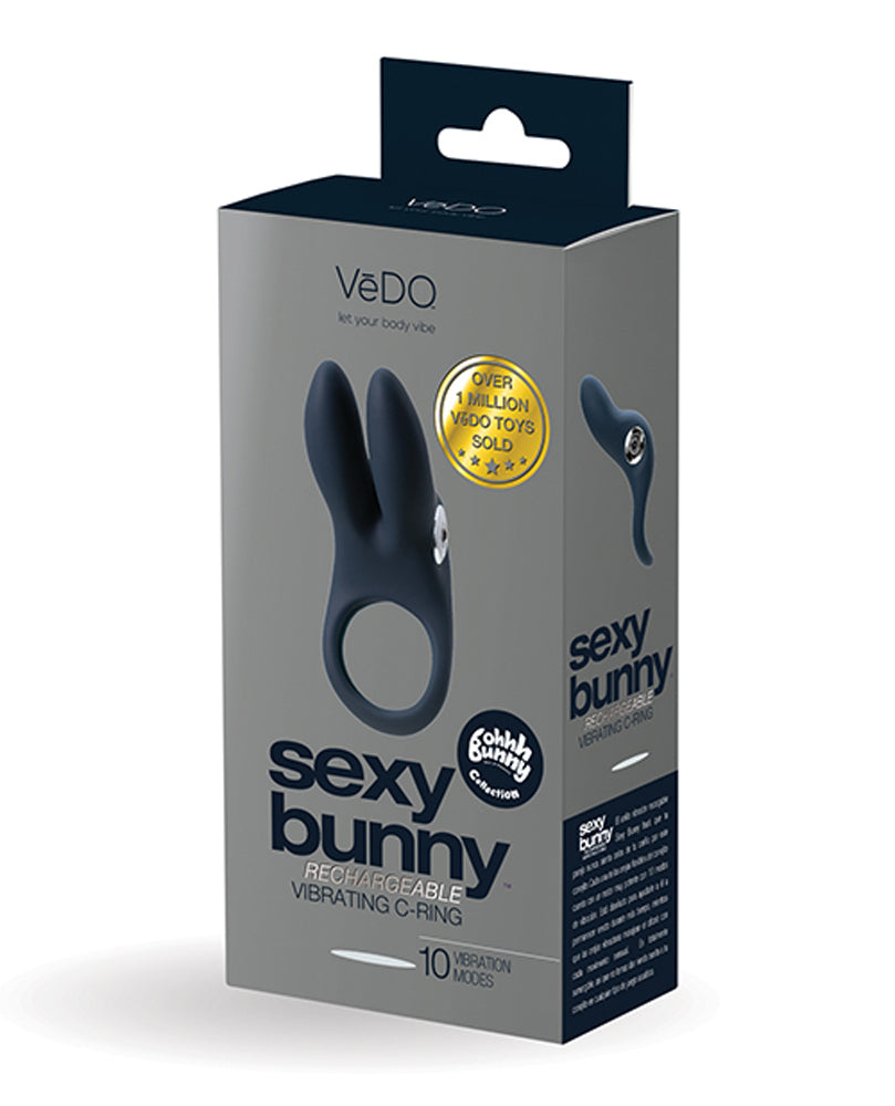 Sexy Bunny Rechargeable Ring - Black Pearl VeDO