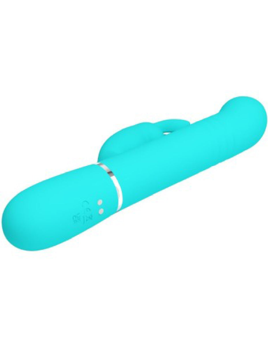 Coale Rabbit Vibrator Pearls - Turquoise Pretty Love