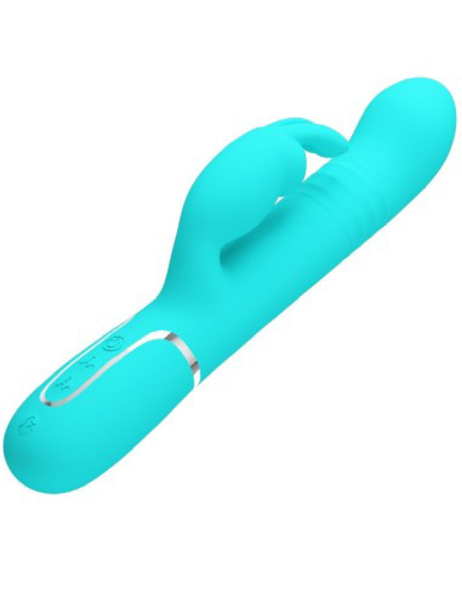 Coale Rabbit Vibrator Pearls - Turquoise Pretty Love