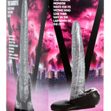 The Gargoyle Rock Hard Silicone Dildo -  Silver XR Brands Creature Cocks