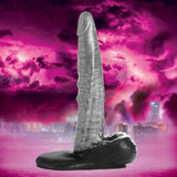 The Gargoyle Rock Hard Silicone Dildo -  Silver XR Brands Creature Cocks