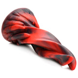 Hell Kiss Twisted Tongues Silicone Dildo - Red XR Brands Creature Cocks