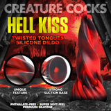 Hell Kiss Twisted Tongues Silicone Dildo - Red XR Brands Creature Cocks