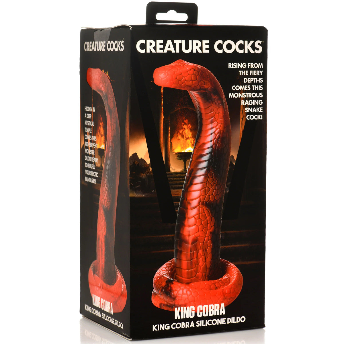 King Cobra King Cobra Silicone Dildo - Red XR Brands Creature Cocks