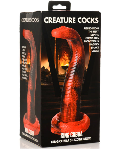 King Cobra King Cobra Silicone Dildo - Red XR Brands Creature Cocks