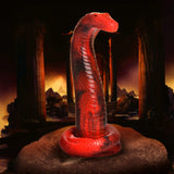 King Cobra King Cobra Silicone Dildo - Red XR Brands Creature Cocks