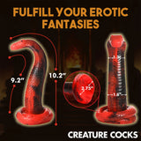 King Cobra King Cobra Silicone Dildo - Red XR Brands Creature Cocks