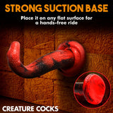 King Cobra King Cobra Silicone Dildo - Red XR Brands Creature Cocks