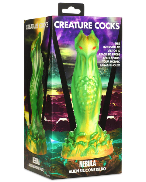 Nebula Alien Silicone Dildo - Green XR Brands Creature Cocks