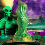 Nebula Alien Silicone Dildo - Green XR Brands Creature Cocks