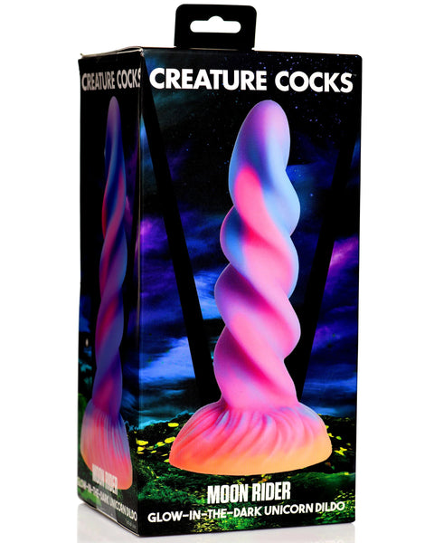 Moon Rider Glow-in-the-Dark Unicorn Dildo XR Brands Creature Cocks