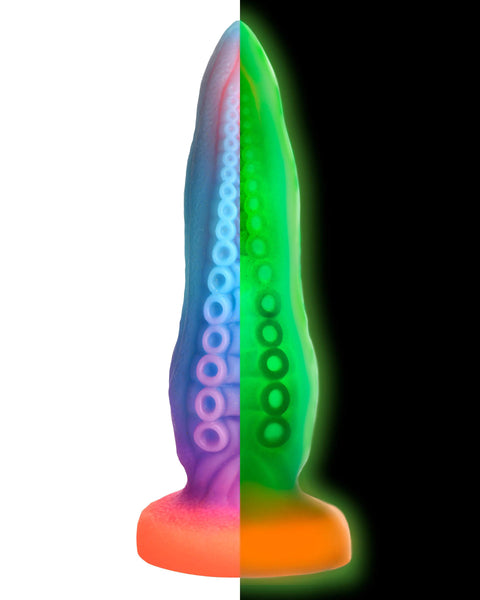 Tenta-Cock Glow-in-the-Dark Silicone Dildo XR Brands Creature Cocks