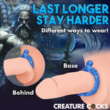 Poseidon's Octo-Ring Silicone Cock Ring - Blue XR Brands Creature Cocks