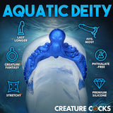 Poseidon's Octo-Ring Silicone Cock Ring - Blue XR Brands Creature Cocks