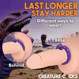 Slitherine Silicone Cock Ring - Purple XR Brands Creature Cocks