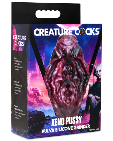 Xeno Pussy Vulva Silicone Grinder - Red/black XR Brands Creature Cocks