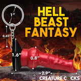 Hell Hound Keychain - Red XR Brands Creature Cocks