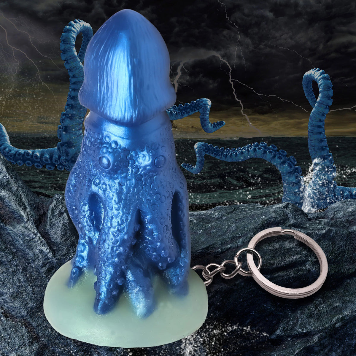 Cocktopus Keychain - Blue XR Brands Creature Cocks