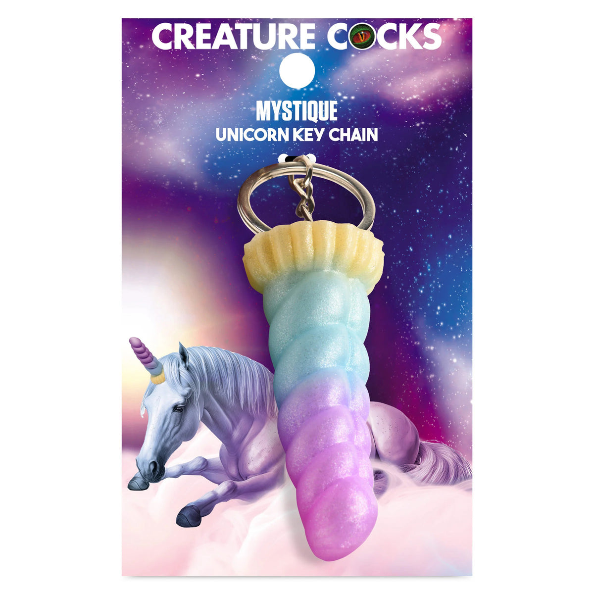 Mystique Unicorn Keychain XR Brands Creature Cocks