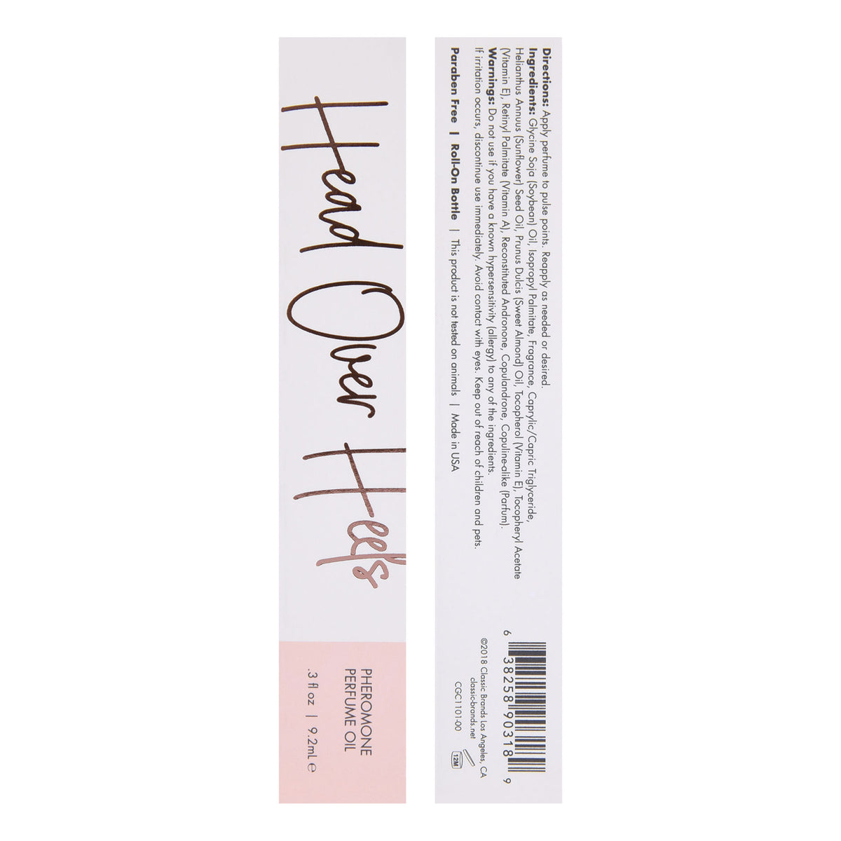 Head Over Heels - Pheromone Perfume Oil - 9.2 ml Classic Brands