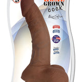 9 Inch Home Grown Cock - Chocolate Curve Toys