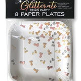 Glitterati Penis Party Paper Plates - 8 Count Little Genie