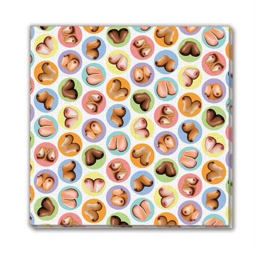 Mini Boobs Napkins 8 Pack Little Genie