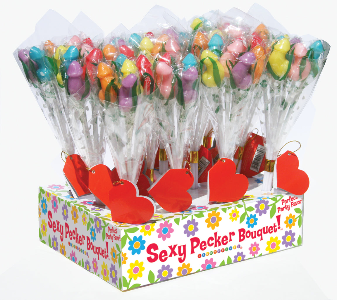 Candy Penis Bouquet - 12 Piece Display Little Genie