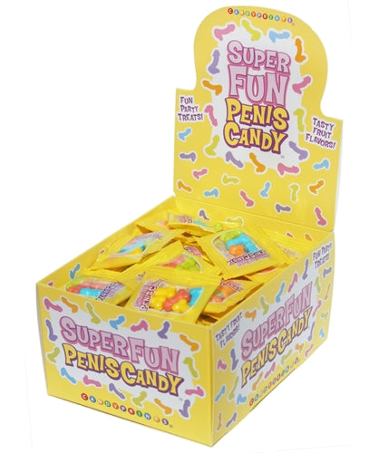 Super Fun Penis Candy - 100 Piece p.o.p Display - 3g Bags Little Genie