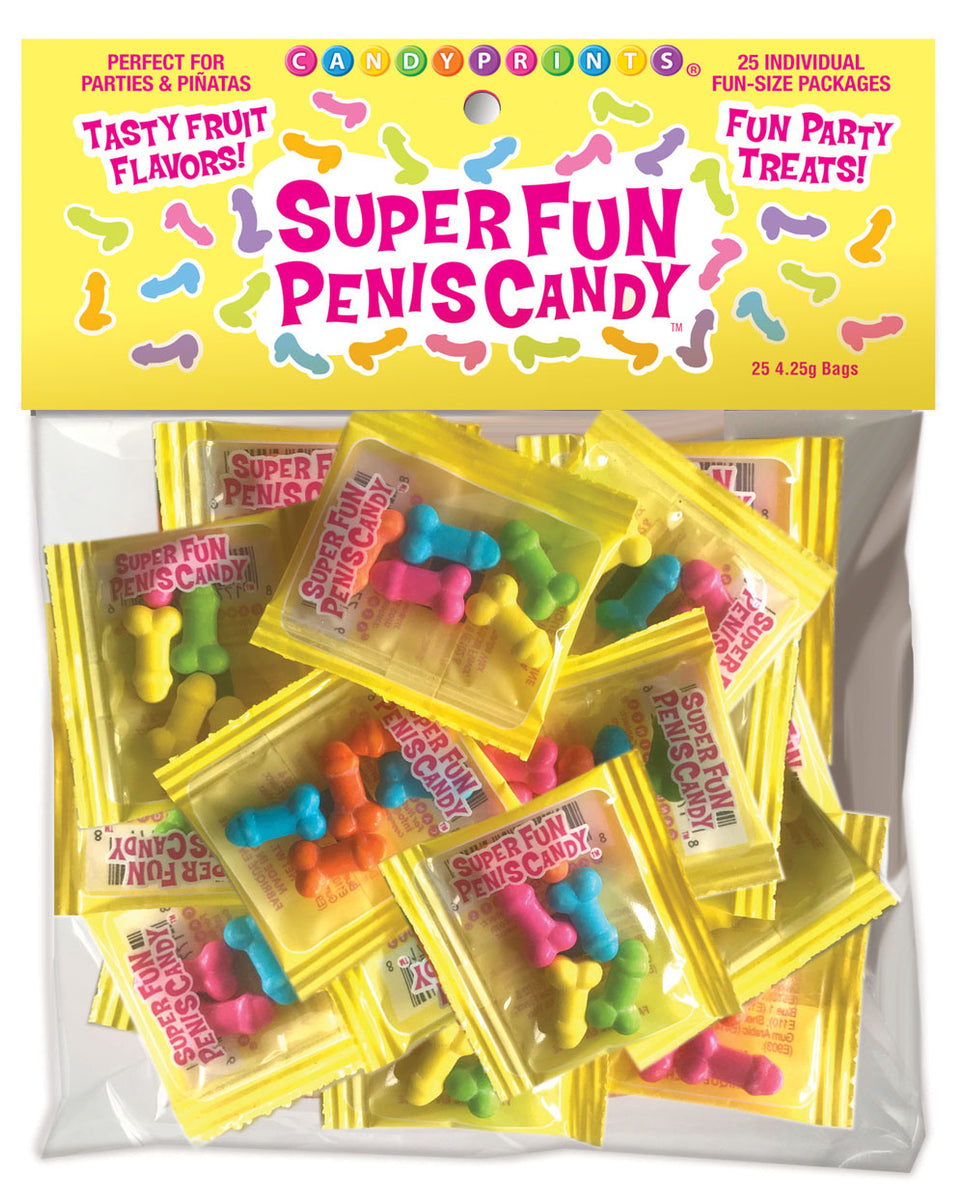 Super Fun Penis Candy 25 Individual Fun-Size Packages Little Genie