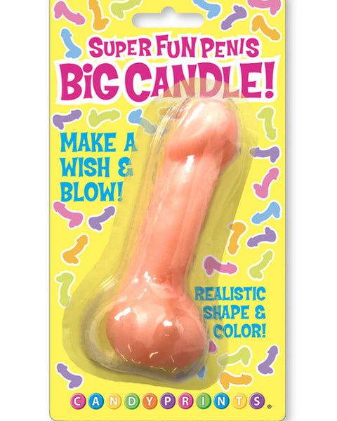 Super Fun Big Penis Candle - Pink Little Genie