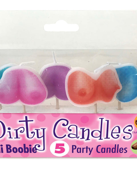 Dirty Boob Candles 5 Party Candles Little Genie