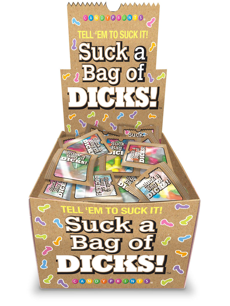 Suck a Bag of Dicks Display 100pk Little Genie