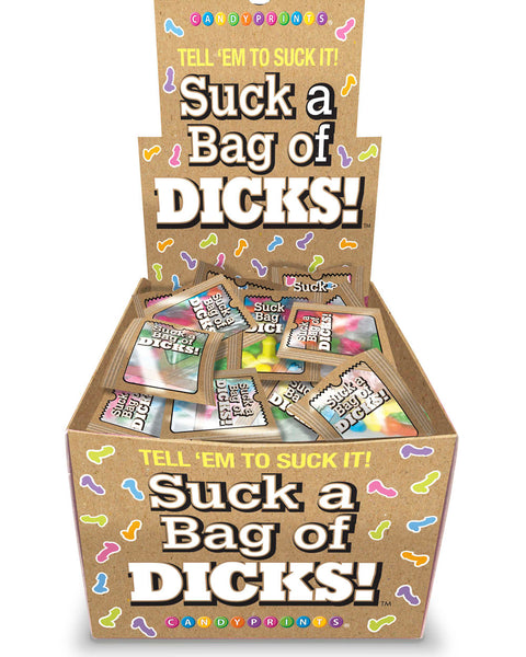 Suck a Bag of Dicks Display 100pk Little Genie